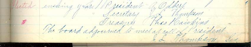 minute book